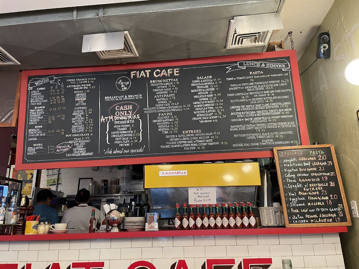 Fiat Cafe Menu - Image 5